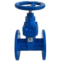 Задвижка чугунная DN200 PN16 30ч39р EPDM до 120 °C, с обрезиненным клином