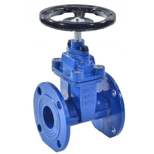 Задвижка чугунная Ду65 Ру16 30ч39р до +120 С, фланцевая, EPDM, с обрезиненным клином, аналог МЗВ купить в интернет магазине Санрай73