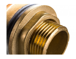 Штуцер сливной 1"нр латунный