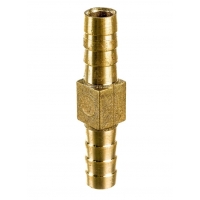 Соединитель 6мм латунный