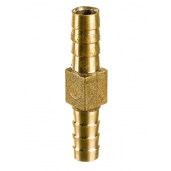 Соединитель 6мм латунный