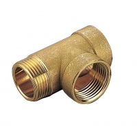 Тройник 1/2"вр х 1/2"вр х 1/2"нр латунный