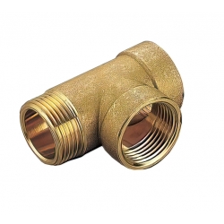 Тройник 1/2"вр х 1/2"вр х 1/2"нр латунный