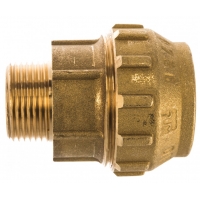 Муфта 32мм х 3/4"нр TIEMME компрессионная латунная для труб PE-PEHD-PeX