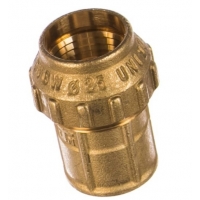 Муфта 25мм х 3/4"вр TIEMME компрессионная латунная для труб PE-PEHD-PeX