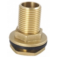 Штуцер сливной 2"нр латунный