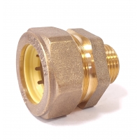 Соединение 20мм х 1/2"нр Hydrosta для нержавеющей гофротрубы