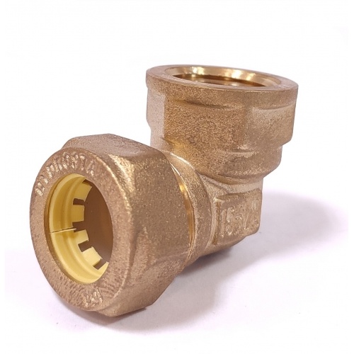 Угольник 20мм х 3/4"вр Hydrosta, для нержавеющей гофротрубы купить в интернет магазине Санрай73