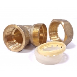 Угольник 20мм х 3/4"вр Hydrosta, для нержавеющей гофротрубы