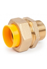 Соединение 20мм х 3/4"нр с диэлектриком Lavita для нержавеющей гофротрубы