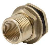 Штуцер сливной 1/2"вр х 3/4"нр латунный Lexline