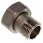 Соединение с накидной гайкой 3/4"вр х 1/2"нр Uni-Fitt, плоская прокладка, никелированное
