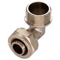 Угольник 20мм х 3/4"нр обжим для металлопластиковых труб