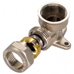 Угольник 16мм х 1/2"вр обжим установочный для металлопластиковых труб