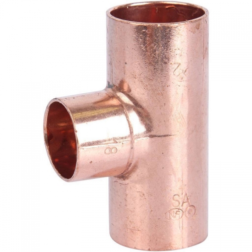 Фитинг 22мм х 18мм х 22мм Sanha медь, тройник ВП-ВП-ВП, для медных труб, под пайку купить в интернет магазине Санрай73