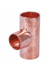 Фитинг 18мм х 15мм х 18мм, Sanha медь, тройник ВП-ВП-ВП, для медных труб, под пайку