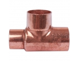 Фитинг 28мм х 28мм х 22мм Sanha медь, тройник ВП-ВП-ВП, для медных труб, под пайку