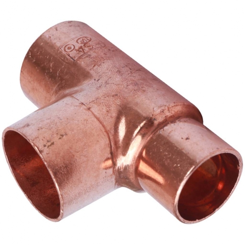 Фитинг 28мм х 28мм х 22мм Sanha медь, тройник ВП-ВП-ВП, для медных труб, под пайку купить в интернет магазине Санрай73