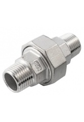 Разъемное соединение 1/2"НН NewKey, нержавеющая сталь AISI304 (CF8), PTFE, PN16