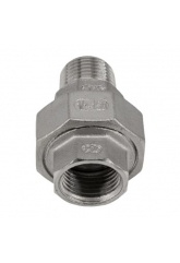 Разъемное соединение 1/2"НВ NewKey, нержавеющая сталь AISI304 (CF8), PTFE, PN16