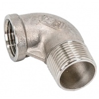 Угольник 90° 1/2"НВ NewKey, нержавеющая сталь AISI304 (CF8), PTFE, PN16