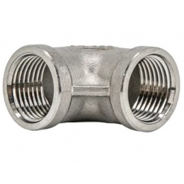 Угольник 90° 1/2"ВВ NewKey, нержавеющая сталь AISI304 (CF8), PTFE, PN16