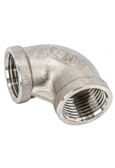 Угольник 90° 1/2"ВВ NewKey, нержавеющая сталь AISI304 (CF8), PTFE, PN16