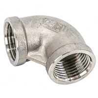 Угольник 90° 1/2"ВВ NewKey, нержавеющая сталь AISI304 (CF8), PTFE, PN16