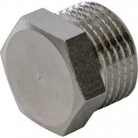 Заглушка 3/8"нр Stout никелированная латунная