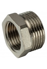 Футорка 1 1/2"нр х 1"вр Vieir никелированная латунная