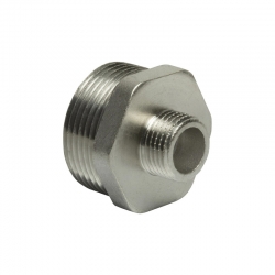 Ниппель 2"нр х 1/2"нр переходной никелированный (50х15мм)