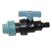 Кран шаровой 32мм х БРС (быстро съемный) SPEKTR компрессионный для ПНД труб