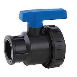 Кран шаровой 1 1/2"вр х 1 1/4"вр для ПНД труб