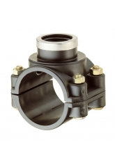 Седелка 25мм х 1/2"вр Astore с кольцом, 2 болта, для ПНД труб