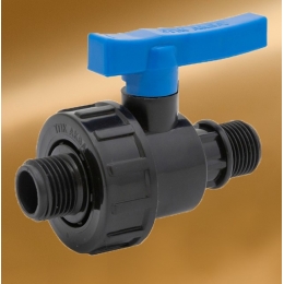 Кран шаровой 1 1/2"нр х 1 1/2"нр ТПК-Аква для ПНД труб