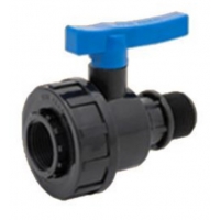 Кран шаровой 1 1/4"нр х 1"вр ТПК-Аква для ПНД труб