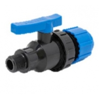 Кран шаровой 20мм х 3/4"нр ТПК-Аква компрессионный для ПНД труб