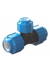 Тройник 50мм х 32мм х 50мм ТПК-Аква компрессионный для ПНД труб