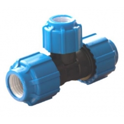 Тройник 110мм х 75мм х 110мм ТПК-Аква компрессионный для ПНД труб