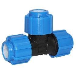 Тройник 110мм х 110мм х 110мм ТПК-Аква компрессионный для ПНД труб