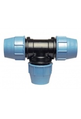 Тройник 32мм х 32мм х 32мм Unidelta компрессионный для ПНД труб