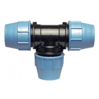 Тройник 20мм х 20мм х 20мм Unidelta компрессионный для ПНД труб