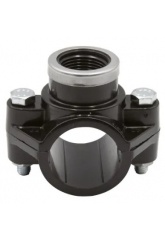 Седелка 40мм х 3/4"вр Poelsan 2 болта, для ПНД труб