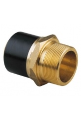 Переход 40 х 1 1/4"НР ПЭ100 SDR11 электросварной латунь