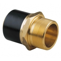 Переход 40 х 1 1/4"НР ПЭ100 SDR11 электросварной латунь