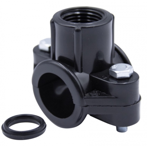 Седелка 25мм х 1/2"вр SPEKTR 2 болта, для ПНД труб купить в интернет магазине Санрай73