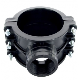 Седелка 160мм х 1"вр Unidelta 6 болтов, для ПНД труб