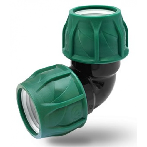 Отвод компрессионный Poelsan Green 110 мм х 110 мм, 90º, для ПНД труб купить в интернет магазине Санрай73