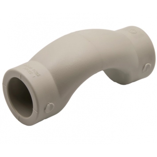 Обводное колено 25 мм внутренний-внутренний EVER PLAST PP-R серый для полипропиленовых труб купить в интернет магазине Санрай73