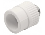 Муфта 25 мм х 1/2"нр Ever Plast PP-R белый с резьбой для полипропиленовых труб
